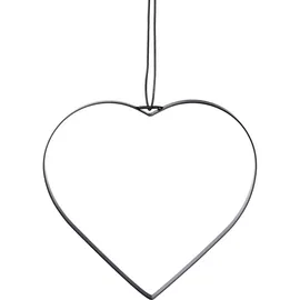 Creativ deco Herz 20 cm schwarz
