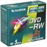 Fuji 5xDVD-RW (4,7 GB, 120 Min, 2x JC)