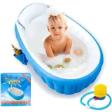 Baby Schwimmbecken Jungen, Anti-Rutsch Pool, Aufblasbar, faltbar, 0-3 Jahre