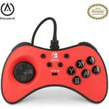 PowerA Nintendo Switch Fusion Wired FightPad (Nintendo), Gaming Controller, Rot