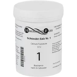 HOMOEOPATHIEFUCHS Schüssler-Salz Nummer 1 Calcium fluoratum D12 Biochemie 1000 St Tabletten