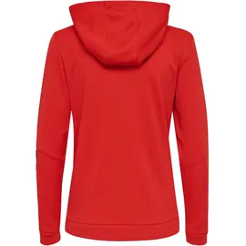 hummel Authentic Poly Zip HOODIE Woman, True Red XS