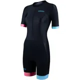 ZONE3 Damen Activate+ Kurzarm Trisuit aus 100% recyceltem Performance-Material - S