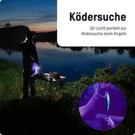 Ansmann Action 400 UV LED, UV-Lampe Taschenlampe batteriebetrieben 100lm 27h