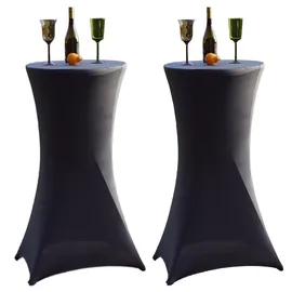 Baumarktplus 2x Stehtischhusse grau