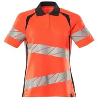 Mascot Polo-Shirt ACCELERATE SAFE, hi-vis Rot/Schwarzblau, Größe S-ONE -