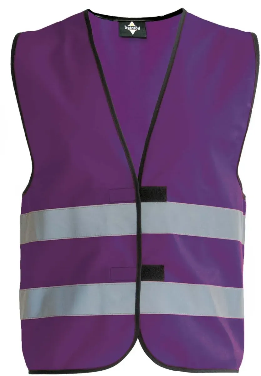 Korntex Kinder Funktionsweste Warnschutz für KW100 violett XS (3-6 years)