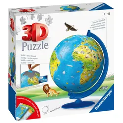 Ravensburger Puzzle - 3D Puzzle-Ball - Kinderglobus in deutscher Sprache, 180 Teile