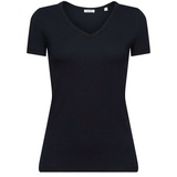 Esprit Baumwoll-T-Shirt mit V-Ausschnitt Black, L