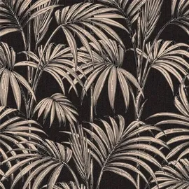 BOUTIQUE Vliestapete Honolulu Black/Gold 52x1000 cm 1000 g Schwarz/Gold