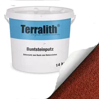 Terralith Buntsteinputz Mosaikputz 2 mm 15 kg Rot