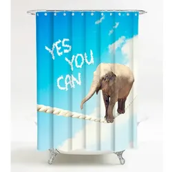 Sanilo Duschvorhang, Polyester, Yes you can - blau