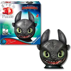 Ravensburger 3D-Puzzle Dragons 3 Ohnezahn mit Ohren