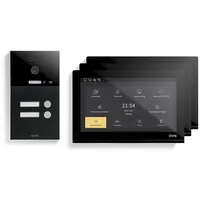 GVS IP Video Türsprechanlage 2-Familienhaus mit Türöffner, HD Kamera,