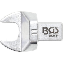 BGS, Schraubenschlüssel, Einsteck-Maulschlüssel  11 mm  Aufnahme 9 x 12 mm