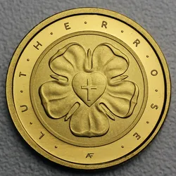 Goldmünze 50 Euro Lutherrose 2017  Reformation (Deutschland)