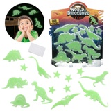 Toi-Toys WORLD OF DINOSAURS - Fluoreszierende Dino-Aufkleber