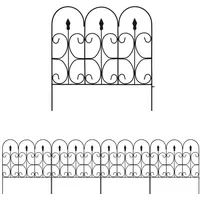 Provance Beetumrandung Beeteinfassung Gartenzaun Kunststoff 4 bis 20 Meter Länge, Set, Beeteinfassung 400 cm