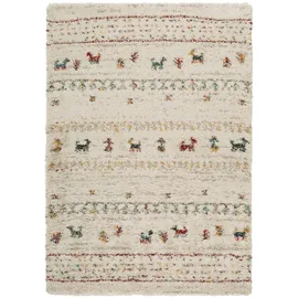 benuta nest Hochflorteppich, Beige, Textil, Rauten, Rechteckig, 200x290 cm, Oeko-Tex® Standard 100, wasserabweisend, Teppiche & Böden, Teppiche, Hochflorteppiche & Shaggys