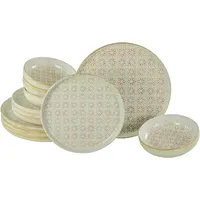 CreaTable Tafelservice Uno Emiliana rot Steinzeug, 12 tlg. -