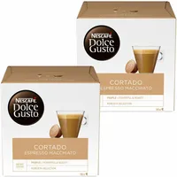 Nescafé DOLCE GUSTO Cortado Espresso Macchiato,Kaffee,KaffeeKAPSEL, 2x16 KAPSELN