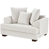 Soho Sessel Franka Flachgewebe 136 x 87 x 103 cm Weiß mit Kissen