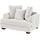 Soho Sessel Franka Flachgewebe 136 x 87 x 103 cm Weiß mit Kissen