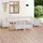 vidaXL Garten-Lounge-Set 11-tlg. Massivholz Kiefer weiß