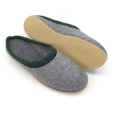 Filzpantoffeln Herren Damen Filzlatschen Gummisohle Pantoffel Hausschuhe 36-51