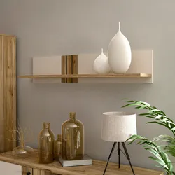 Wandboard FORTE, beige (mavuelle eiche, sand), B:120cm H:24cm T:21,5cm, Spanplatte, Regale, Wandboard, farbliche Absetzung, vielseitig einsetzbar