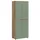 xonox.home Kleiderschrank Scarpa 4-türig 0 x 0 x 0 cm Smoke Green/Evoke-Eiche Dekor