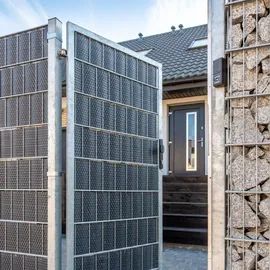 zaunzu® Sichtschutzstreifen Rattan 26 m Anthrazit