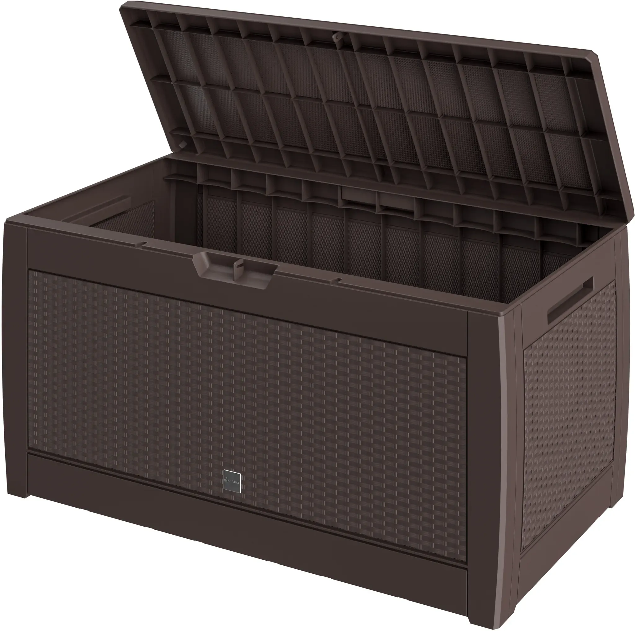 Gartenbox Rato 310L Braun Rattan Optik wasserdicht