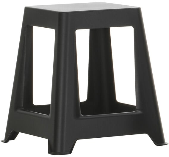 Vitra Hocker Chap schwarz, Designer Konstantin Grcic, 45.5x43x43 cm