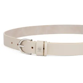 Tommy Hilfiger Damengürtel Leder 2,5 cm breit beige 90