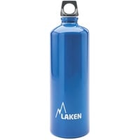 Laken Futura Alu Trinkflasche Schmale Öffnung Schraubdeckel mit Schlaufe 1L, Blau