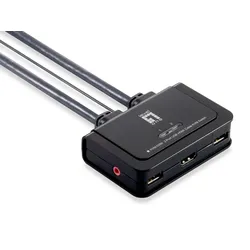 LevelOne KVM-0290 2-Port USB HDMI Cable KVM Switch
