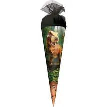 ROTH Motiv-Schultüte, T-Rex Welt, 35 cm, rund, Tüllverschluss