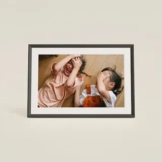 Aura Frames AF905 Photoframe Carver Mat - Gravel with white mat 25,4cm (10") Digitaler Bilderrahme