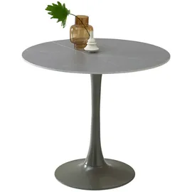 Stolkom Josh Esstisch - 90 cm Keramik, Farbwahl:Grau