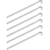 PRO PLUS Felsbodenhering aus Stahl, Viereck, 30cm Metall Viereckig