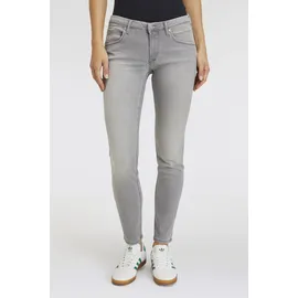 Marc O'Polo slim fit Jeans mit Gürtelschlaufen, Hellgrau, 28/32