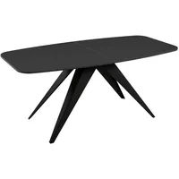 Mirjan24 TISCH, Schwarz, Rechteckig,Rechteckig, 160x76x80 cm, Esszimmer, Tische, Esstische