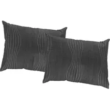 Wirth Kissenbezug Riccia 40 x 60 cm Grau