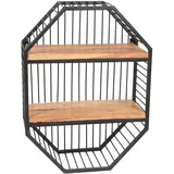 Ambiente Haus Urban Wandregal 60 x 1 x 60 cm Schwarz