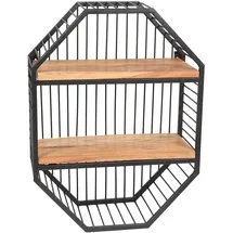 Ambiente Haus Urban Wandregal 60 x 1 x 60 cm Schwarz