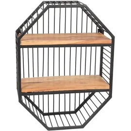 Ambiente Haus Urban Wandregal 60 x 1 x 60 cm Schwarz