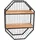 Ambiente Haus Urban Wandregal 60 x 1 x 60 cm Schwarz