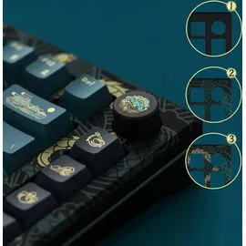 Akko MOD 007B V3 HE Year of the Dragon, Gaming Tastatur - Cream Yellow Magnetic Switches (ANSI)