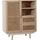 SalesFever Sideboard 70 cm im skandinavischen Design mit Rattan-Front und Stauraum in natur | Gr.: onesize